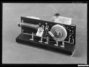 Hochspannungsanlage 60 KV HA1, Bauteil 1 von unten, Foto 1960