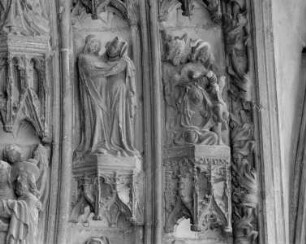 Portal mit Vorhalle — Rechte Archivolten — Mittlere Archivolte — Heimsuchung