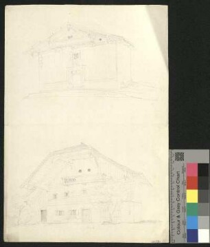 Bauernhaus aus Stein und Holz