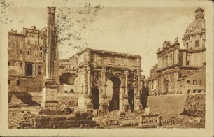 Roma. – Arco di Settimio Severo con la Colonna di Foca. [R]