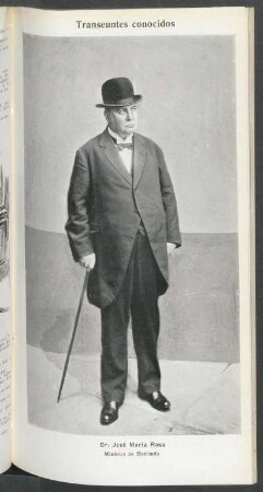 Dr. José María Rosa, ministro de Hacienda - [Retrato] : Transeúntes conocidos