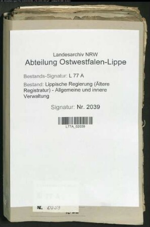 Requisitionen und Vorladungen der Rentkammer sowie Regierungsgutachten, Bd. 1