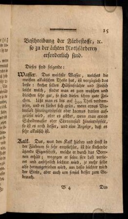 15-32, Beschreibung der Faerbestoffe