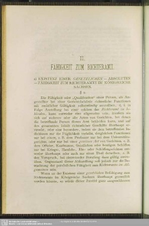 II. Fähigkeit zum Richteramt