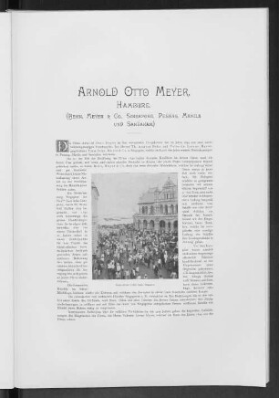 Arnold Otto Meyer, Hamburg.