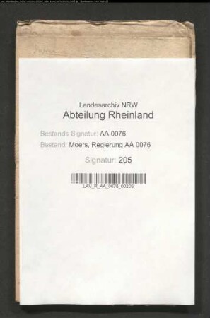 Salarienkassen-Rechnungen mit Belegen und Niederschlagsdekreten IX