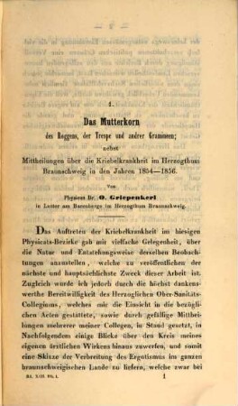 Vierteljahrsschrift für gerichtliche und öffentliche Medicin. 13, 13. 1858