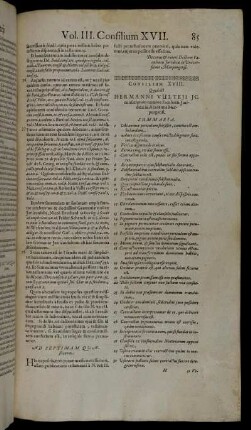 Consilium XVIII.