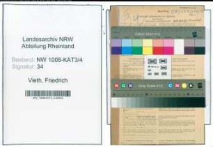 Entnazifizierung Friedrich Vieth , geb. 13.07.1890 (Polizeibeamter)