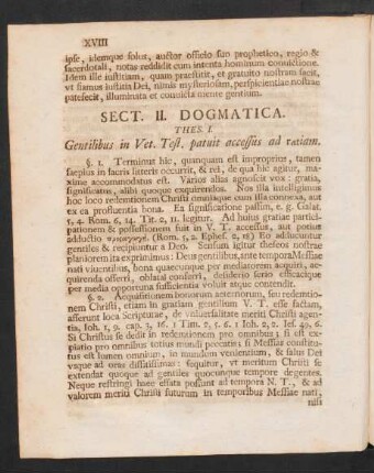 Sect. II. Dogmatica.
