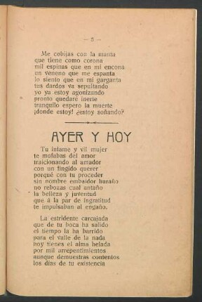 Ayer y hoy