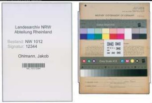 Entnazifizierung Jakob Ohlmann , geb. 15.03.1890 (Landwirt)