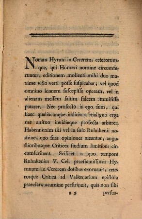 Homeri Hymnus In Cererem