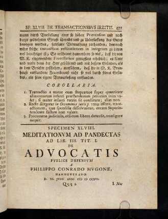 491-564, Ad Lib. III. D. Tit. I. De Postulando