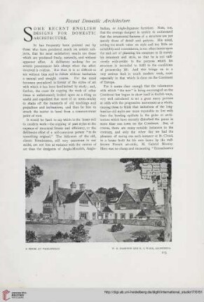 17.1902 =Nr. 66: Some recent English designs for domestic architecture