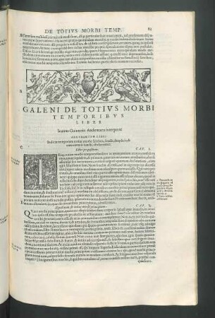 Galeni de totius morbi temporibus liber