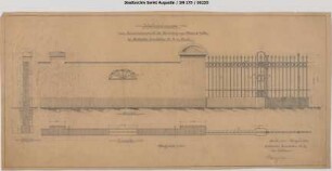Beuel, Bahnhof, Einfriedungsmauer