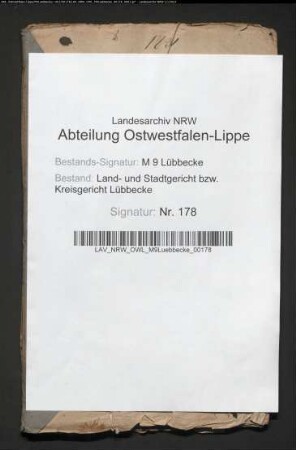 Erblasser: Boas, Bendix Feibes; Erblasser: Boas, Schäuchen, geb. :