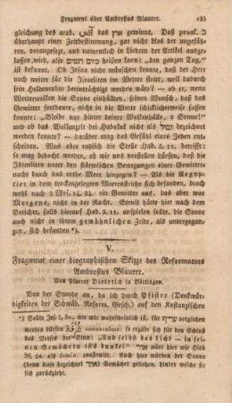 135-155 Fragment einer biographischen Skizze des Reformators Ambrosius Blaurer