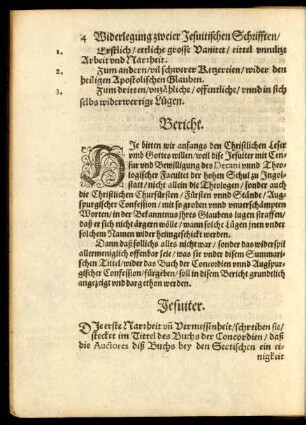 Jesuiter. Die erste Narrheit und Vermessenheit ...