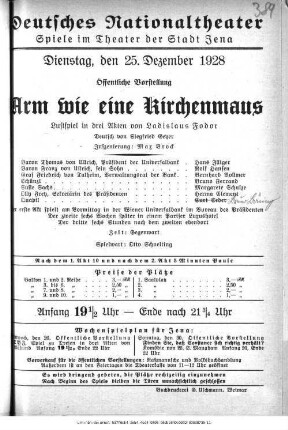 Arm wie eine Kirchenmaus