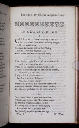 An Ode on Virtue