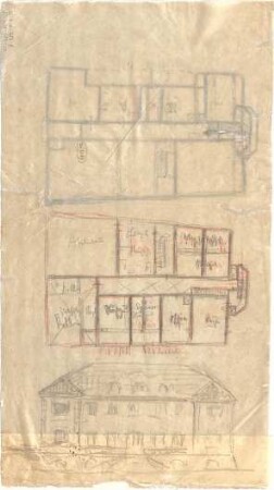 Hildebrand, Adolf von; München, Perfallstr.; Haus Hildebrand - Grundriss, Ansicht