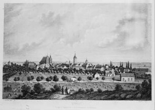 Luckau (Niederlausitz), Ortsansicht um 1800