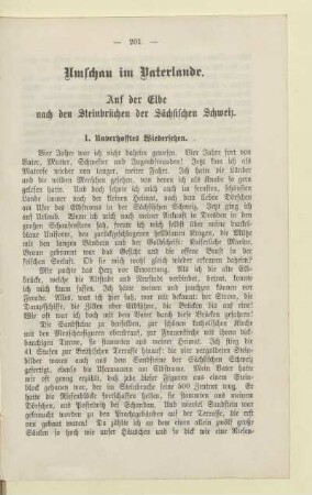 Umschau im Vaterlande