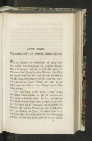 Fünftes Kapitel. Schutzverhältnisse der fremden Gesandtschaften.