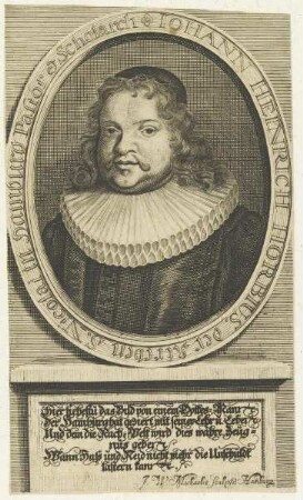 Bildnis des Iohann Heinrich Horbius