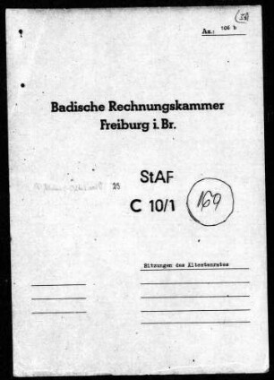 Sitzungen des Ältestenrates
