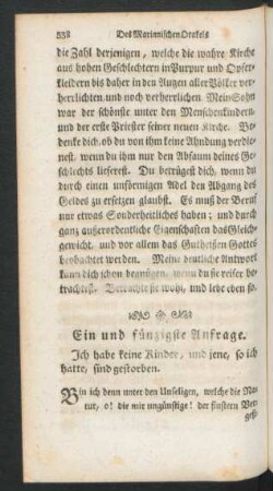 Ein und fünzigste [!] Anfrage - Sechzigste Anfrage