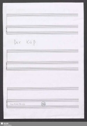 Der Kuß - Mus.15445-ZZ-686 : vl