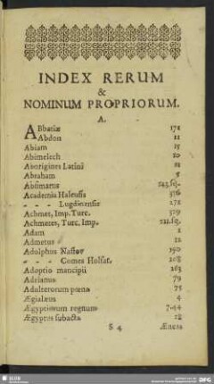 Idea Universae Historiae cum Sacrae, tum Profanae