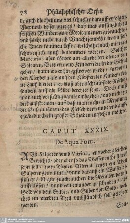 CAPUT XXXIX. De Aqua Forti.