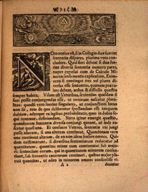 Joh. Ulrici Crameri, ... Programma id quod iustum est, circa votorum disparitatem ex pari suffragantium iure, definiens : quo lectiones privates ad institutiones intimat