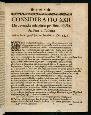 169-176, Consideratio XXII.