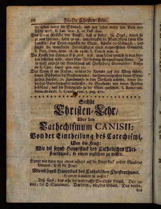 76-86, Sechste Christen-Lehr, [...]