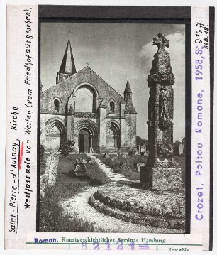Aulnay, St. Pierre: Westfassade