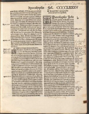 Incipit liber apocalypsis beati Iohannis apostoli.