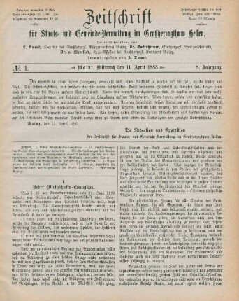 11. April 1883-26. März 1884 = No. 1-24