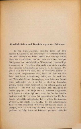 Ueber Influenza