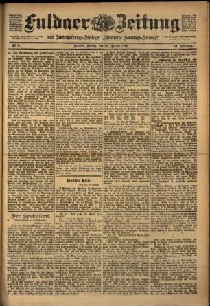 Ausgabe vom Freitag, den 10. Januar 1902.