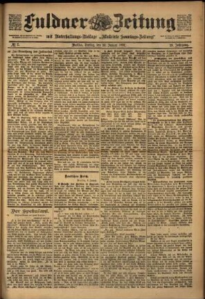 Ausgabe vom Freitag, den 10. Januar 1902.