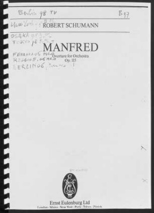 Manfred : Overture for orchestra : Op. 115