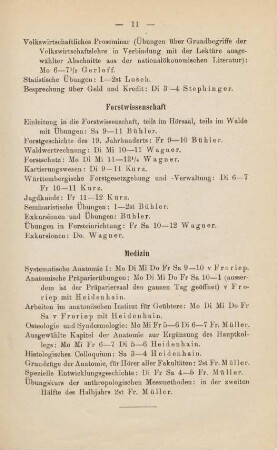 11, Forstwissenschaft