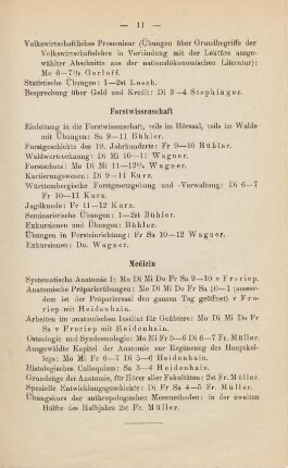 11, Forstwissenschaft
