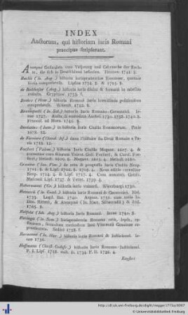 Index Auctorum.