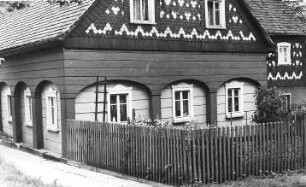 Schönbach-Neudorf. Ehem. Windmühlenhaus, Detail (Nr. 322)
